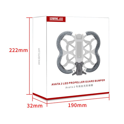 Anillo anticolisión protector de hélice LED para dron STARTRC para DJI Avata 2 (transparente) — imagen 9