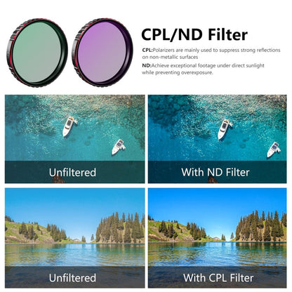 Filtro de lente de cámara STARTRC 4 en 1 CPL ND8 ND16 ND32 para DJI Osmo Action 5 — imagen 5