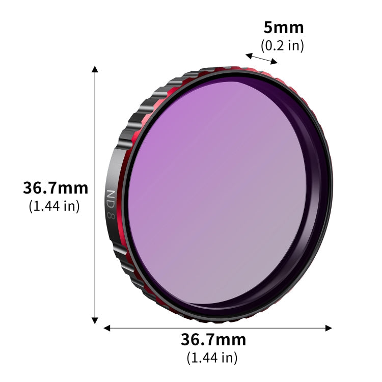 Filtro de lente de cámara STARTRC 4 en 1 CPL ND8 ND16 ND32 para DJI Osmo Action 5 — imagen 6