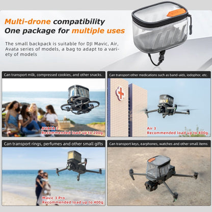Mochila pequeña para colgar en la espalda STARTRC para DJI Avata (gris) — imagen 3