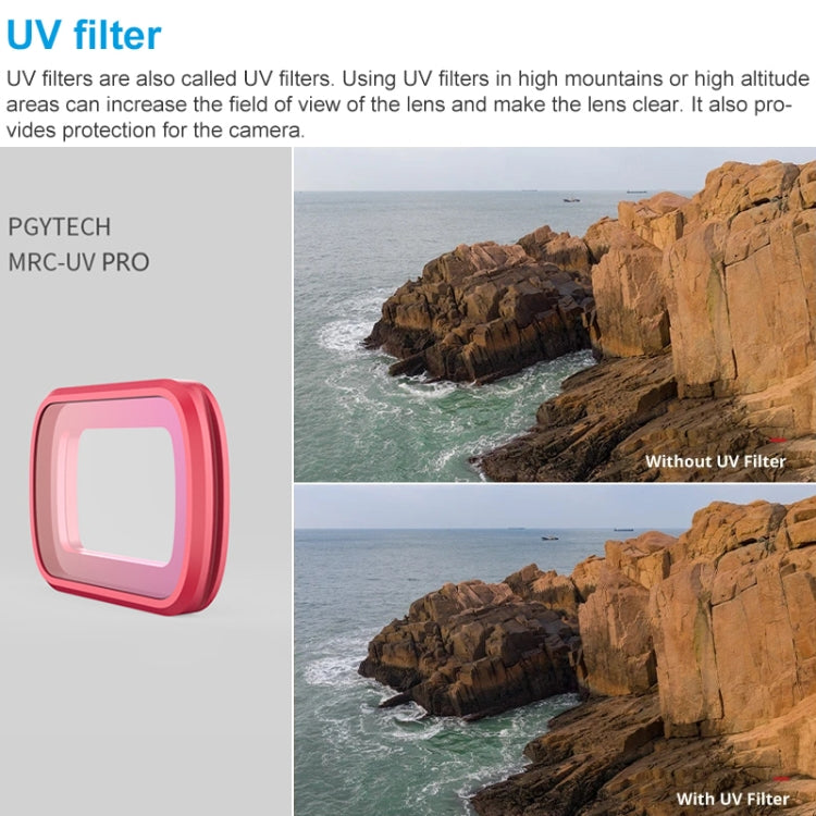Filtro de lente de color PGYTECH P-18C-010 MRC-UV de buceo profesional para DJI Osmo Pocket — imagen 6