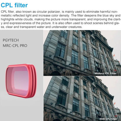 Filtro de lente de color 3 piezas PGYTECH P-18C-012 CPL / ND8 / ND16 de buceo profesional para DJI Osmo Pocket — imagen 7