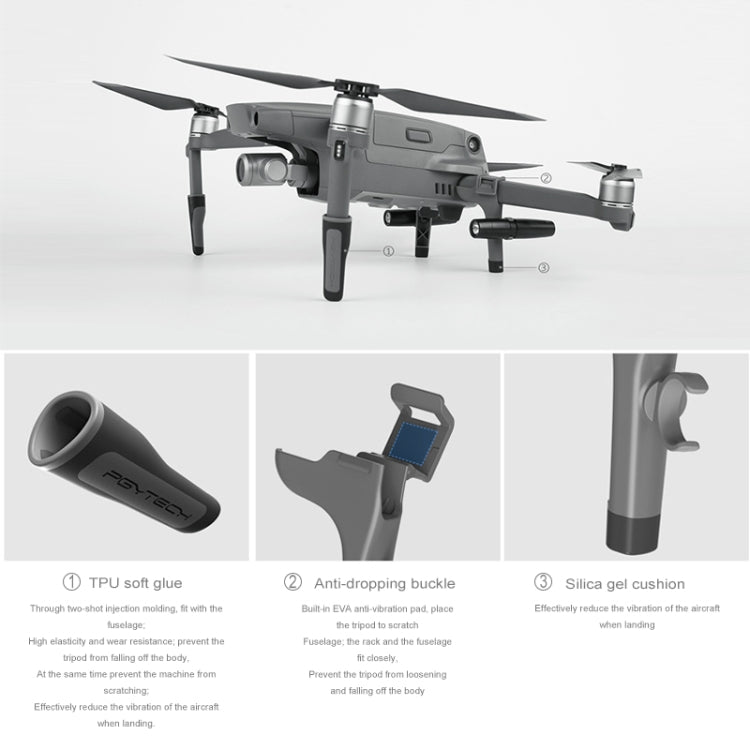 Soporte PGYTECH P-HA-037 alto de aterrizaje con absorción de impactos para DJI Mavic 2 — imagen 4