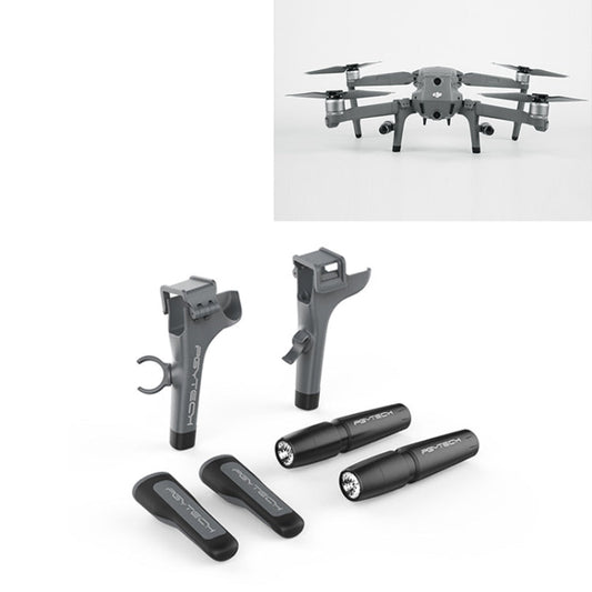 Soporte PGYTECH P-HA-030 LED Luz de vuelo nocturno Absorción de golpes Aterrizaje alto para DJI Mavic 2