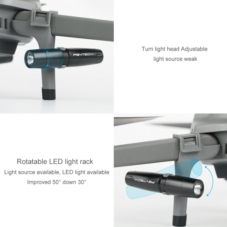 Soporte PGYTECH P-HA-030 LED Luz de vuelo nocturno Absorción de golpes Aterrizaje alto para DJI Mavic 2 — imagen 6