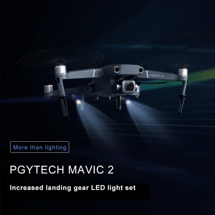 Soporte PGYTECH P-HA-030 LED Luz de vuelo nocturno Absorción de golpes Aterrizaje alto para DJI Mavic 2 — imagen 9