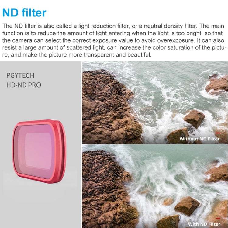 Filtro de lente de color 3 uds PGYTECH P-18C-015 Traje de atenuación degradado de buceo profesional para DJI Osmo Pocket — i…