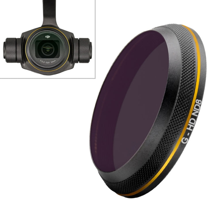 Filtro de lente de borde dorado PGYTECH X4S-HD ND8