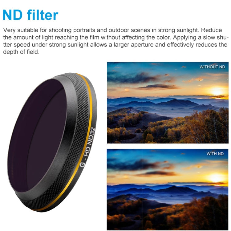 Filtro de lente de borde dorado PGYTECH X4S-HD ND32 — imagen 5