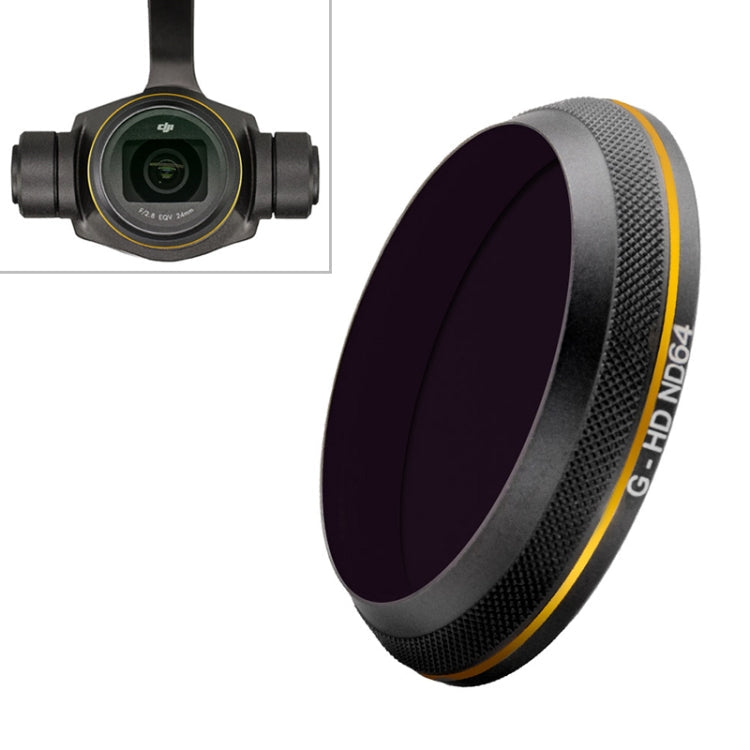Filtro de lente de borde dorado PGYTECH X4S-HD ND64
