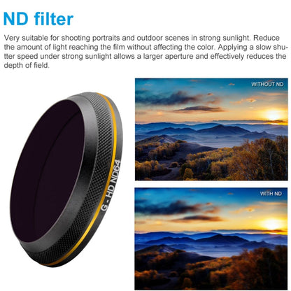 Filtro de lente de borde dorado PGYTECH X4S-HD ND64 — imagen 5