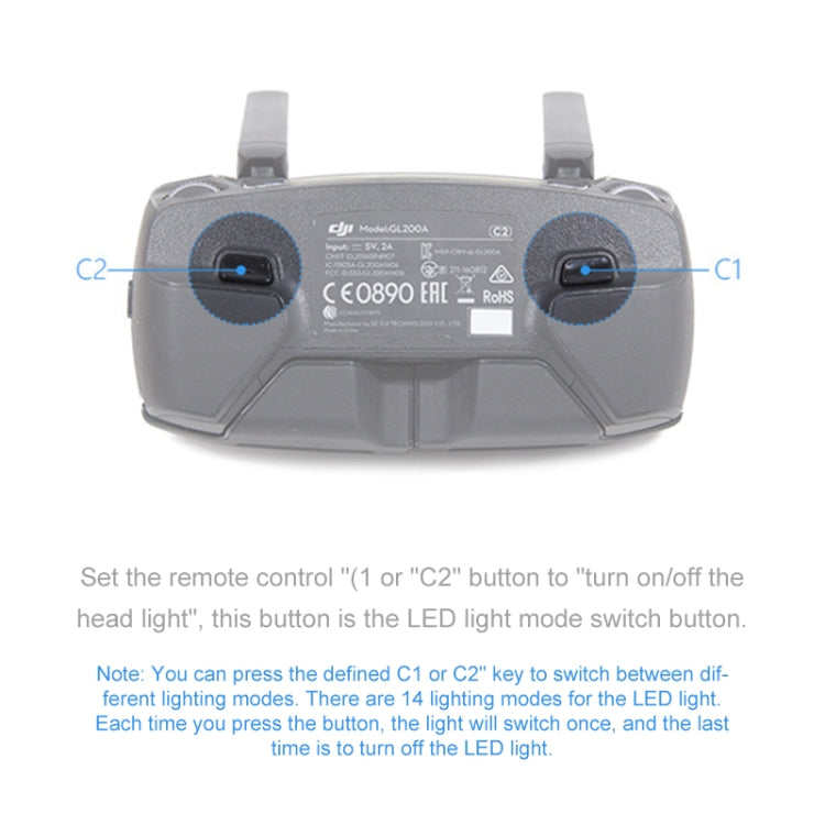 Cubierta de protección de paleta PGYTECH P-MA-124 de linterna LED dedicada para DJI Mavic Pro — imagen 6