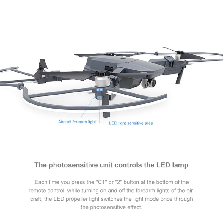 Cubierta de protección de paleta PGYTECH P-MA-124 de linterna LED dedicada para DJI Mavic Pro — imagen 7