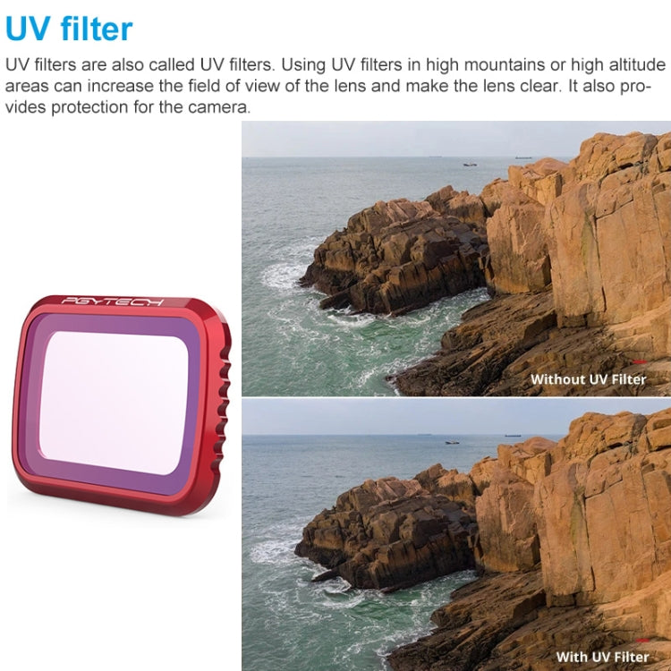Filtro de lente UV PGYTECH P-16A-032 para accesorios de dron para DJI Mavic Air 2 — imagen 5