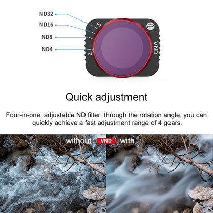 Filtro de lente de engranajes PGYTECH P-16A-040 VND-2-5 para accesorios de dron para DJI Mavic Air 2 — imagen 5