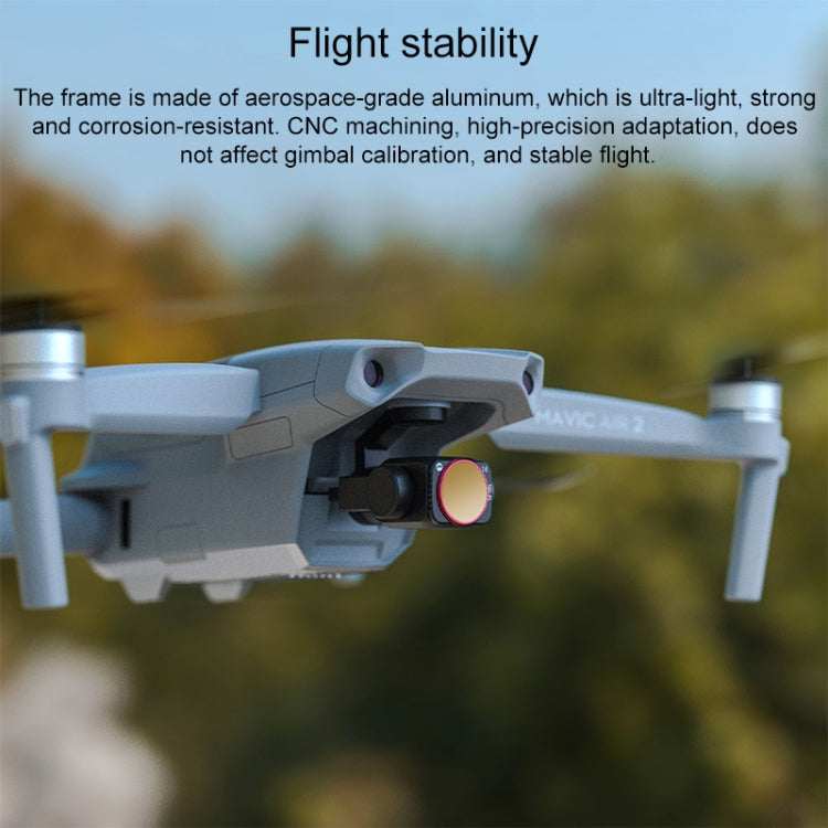 Filtro de lente de engranajes PGYTECH P-16A-040 VND-2-5 para accesorios de dron para DJI Mavic Air 2 — imagen 7