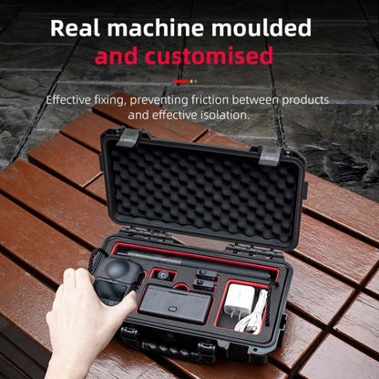 Estuche de almacenamiento tipo estuche de doble capa impermeable EVA ABS para DJI Osmo 360 (negro) — imagen 11