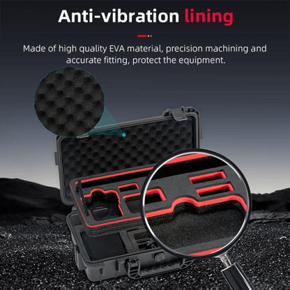 Estuche de almacenamiento tipo estuche de doble capa impermeable EVA ABS para DJI Osmo 360 (negro) — imagen 14