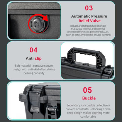 Estuche de almacenamiento tipo estuche de doble capa impermeable EVA ABS para DJI Osmo 360 (negro) — imagen 17