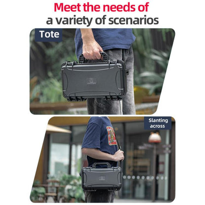 Estuche de almacenamiento tipo estuche de doble capa impermeable EVA ABS para DJI Osmo 360 (negro) — imagen 10