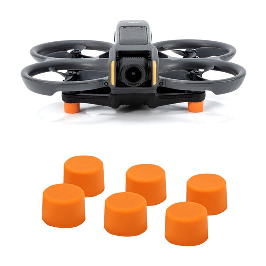 STARTRC Almohadilla de pies de silicona para DJI Avata 2 (naranja)