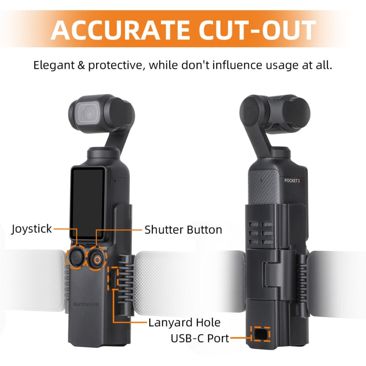 Soporte de abrazadera Sunnylife ZJ756 para teléfono dual expandido para DJI Osmo Pocket 3 (negro) — imagen 13