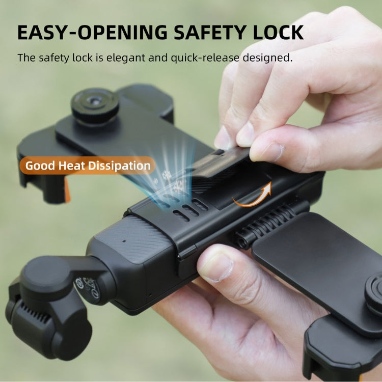 Soporte de abrazadera Sunnylife ZJ756 para teléfono dual expandido para DJI Osmo Pocket 3 (negro) — imagen 14