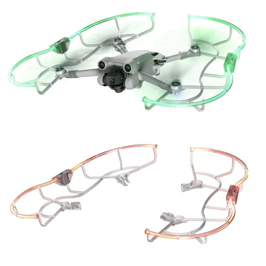 Hélice STARTRC Dron LED Protector Anillo anticolisión para DJI Mini 3 Pro (Transparente)