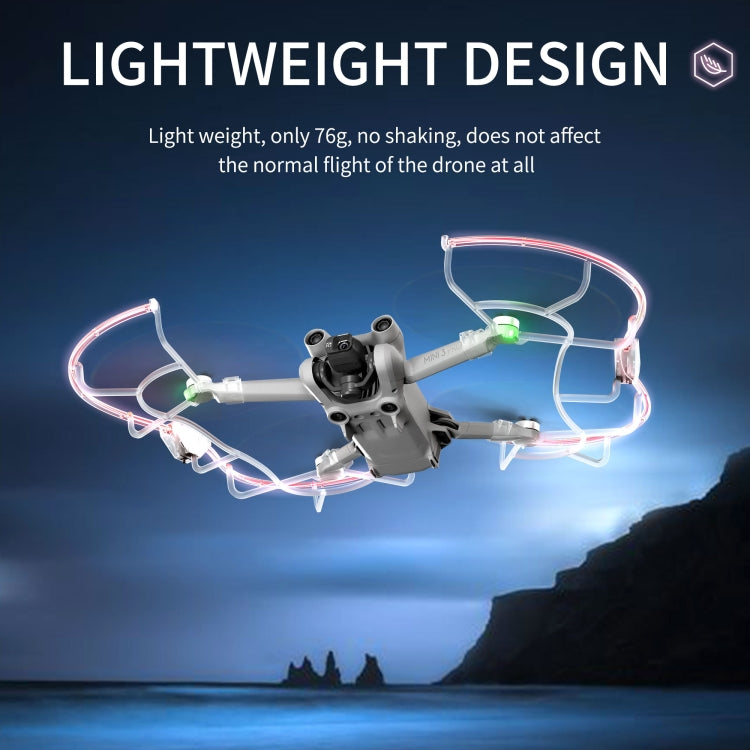 Hélice STARTRC Dron LED Protector Anillo anticolisión para DJI Mini 3 Pro (Transparente) — imagen 6