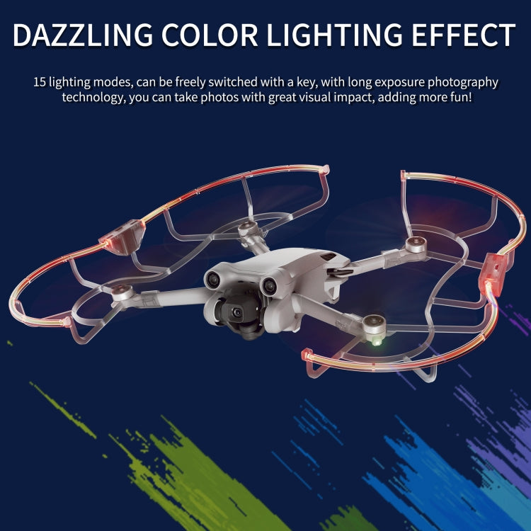Hélice STARTRC Dron LED Protector Anillo anticolisión para DJI Mini 3 Pro (Transparente) — imagen 8
