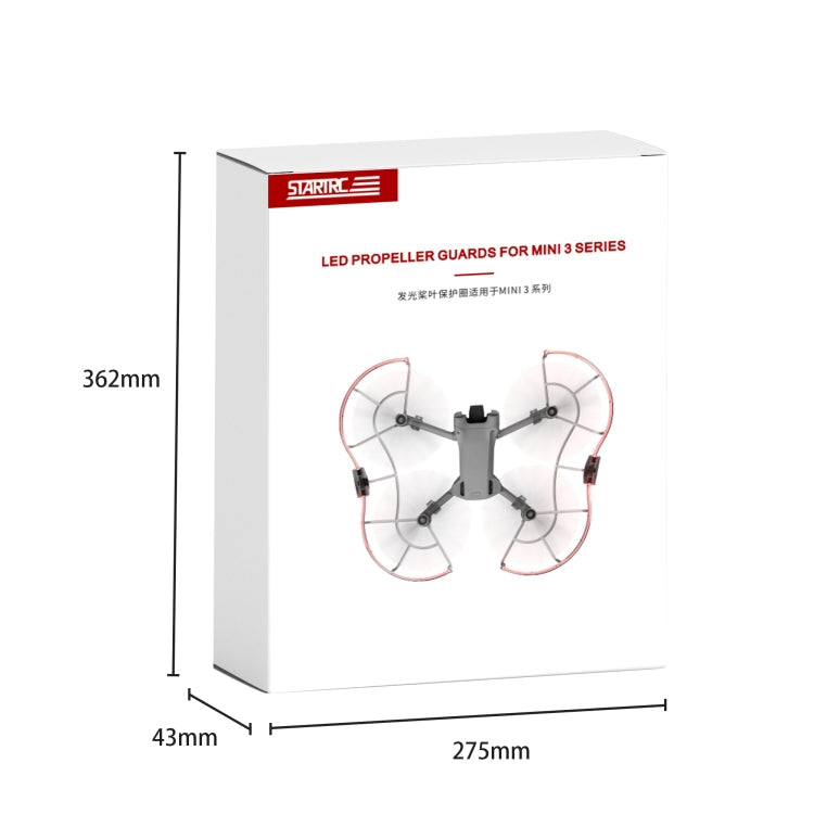 Hélice STARTRC Dron LED Protector Anillo anticolisión para DJI Mini 3 Pro (Transparente) — imagen 9