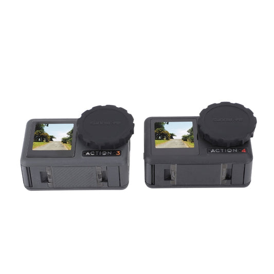Tapa de lente de cámara 4 Sunnylife 2 piezas resistente a los arañazos para DJI Osmo Action 3 (negro)