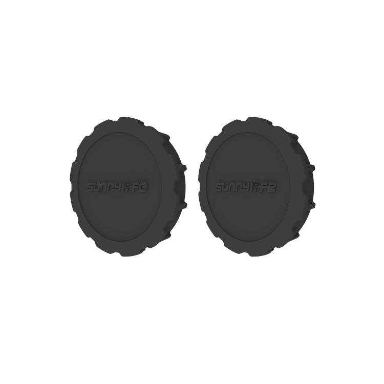 Tapa de lente de cámara 4 Sunnylife 2 piezas resistente a los arañazos para DJI Osmo Action 3 (negro) — imagen 2