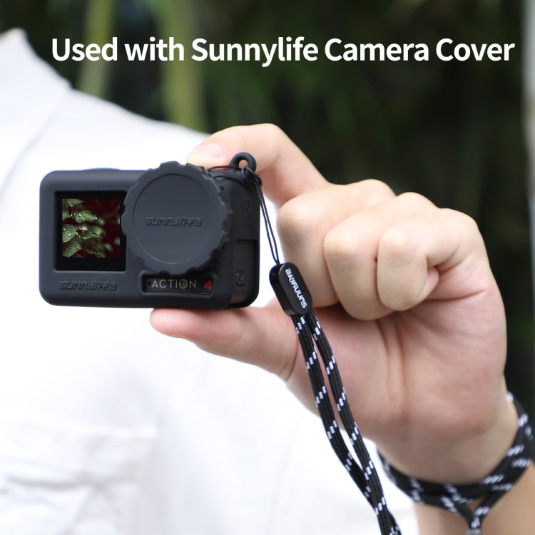Tapa de lente de cámara 4 Sunnylife 2 piezas resistente a los arañazos para DJI Osmo Action 3 (negro) — imagen 4