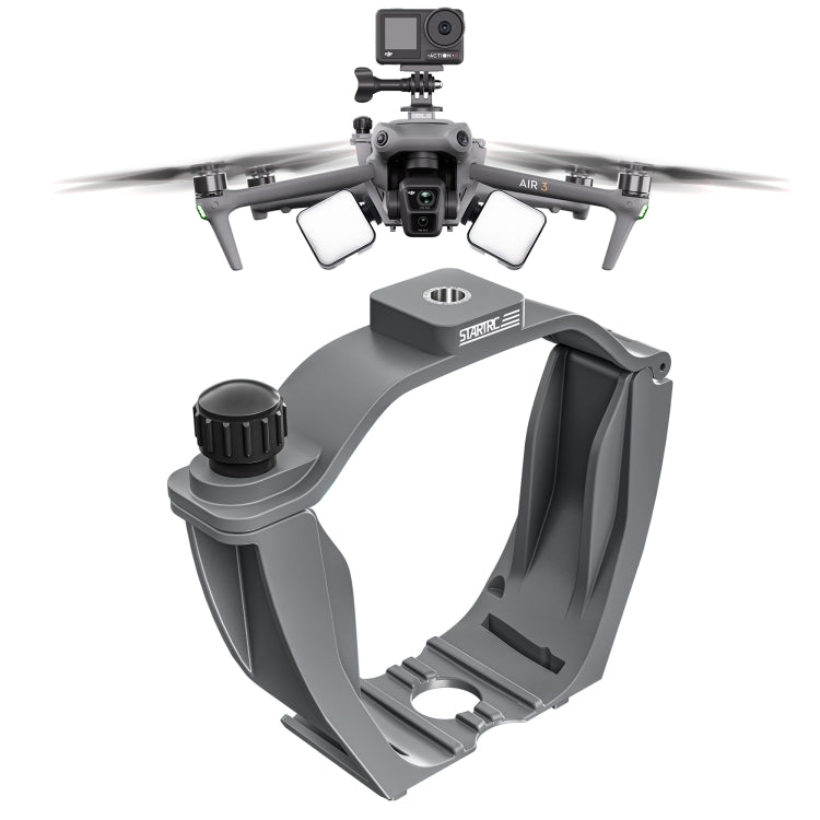 Soporte de expansión de altavoz STARTRC con luz de navegación nocturna para DJI Air 3 (gris)