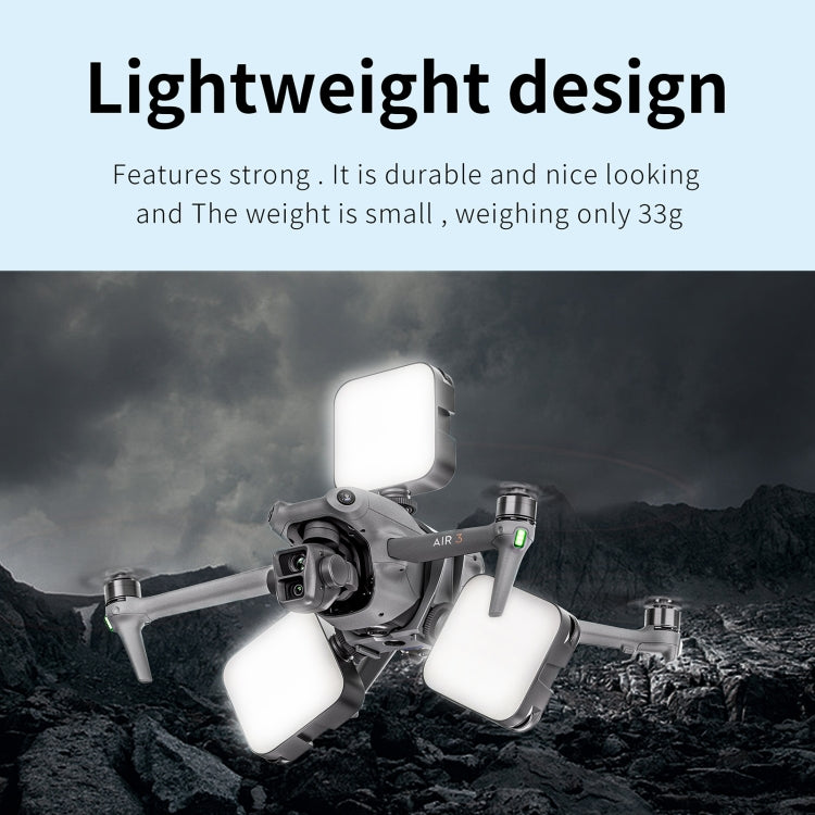 Soporte de expansión de altavoz STARTRC con luz de navegación nocturna para DJI Air 3 (gris) — imagen 9