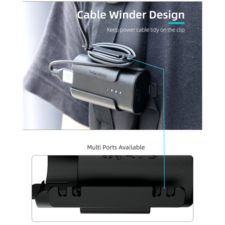 Batería Sunnylife Clip Soporte de Cable Administración de cable Funda protectora (Negro) — imagen 6