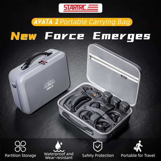 Bolso STARTRC Dron Mensajero Bolsa de almacenamiento para DJI Avata 2 (gris claro) — imagen 2