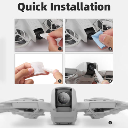 Películas de vidrio 2 templado para lentes de drones para DJI Neo (transparentes) — imagen 7