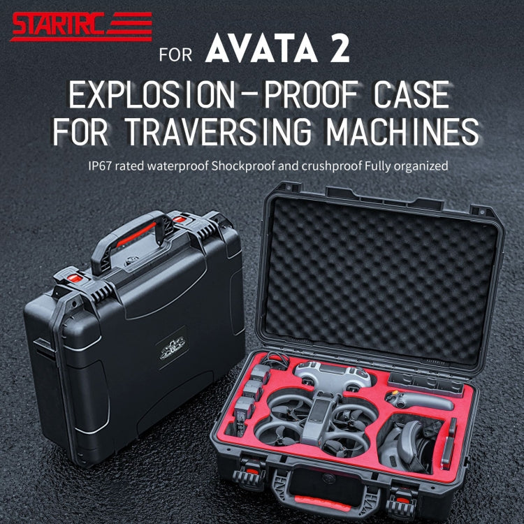Estuche STARTRC M2 ABS Caja de almacenamiento de impermeable a prueba de golpes para DJI Avata 2 (negro) — imagen 2