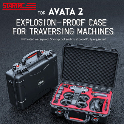 Estuche STARTRC M2 ABS Caja de almacenamiento de impermeable a prueba de golpes para DJI Avata 2 (negro) — imagen 2