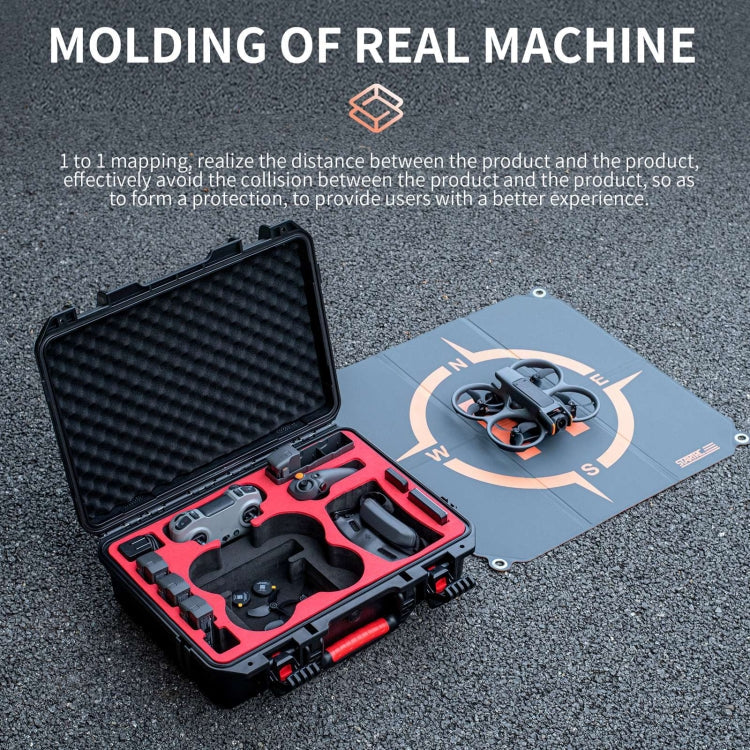 Estuche STARTRC M2 ABS Caja de almacenamiento de impermeable a prueba de golpes para DJI Avata 2 (negro) — imagen 3