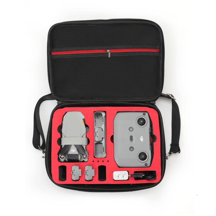 Bolsa de almacenamiento de hombro LS4456 Portátil Dron PU para DJI Mavic Mini / Mini 2 (Negro + Forro rojo) para DJI DJI Mav…