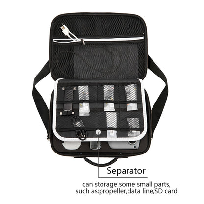 Estuche multifunción de bolsa de almacenamiento de hombro de PU con deflector para DJI Mavic Mini / Mini 2 (revestimiento ne…