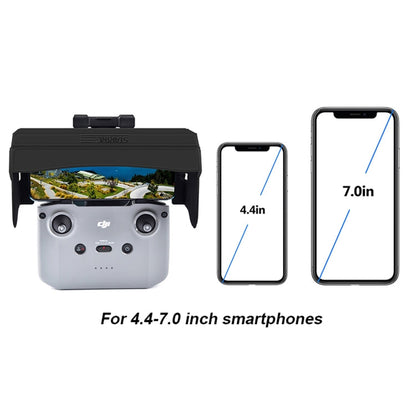 Placa StarTRC 1108859 Control remoto plegable dedicado antirreflectante de sombrilla magnética para DJI Mini 2 (Negro) — ima…