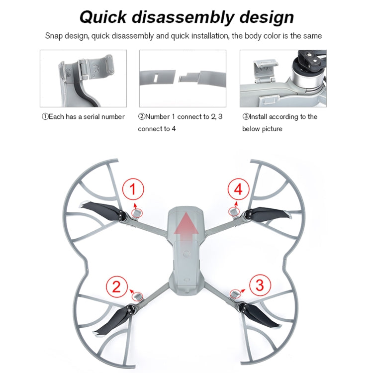 Hélice STARTRC 1108363 Dron Protector anillo anticolisión para DJI Mavic Air 2 (gris) — imagen 13