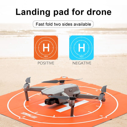 StarTRC 1109143 50cm Portátil Dron Universal Plegable Cuadrado Plaza delantal Pad para DJI Mini 2 (naranja + azul) — imagen 3