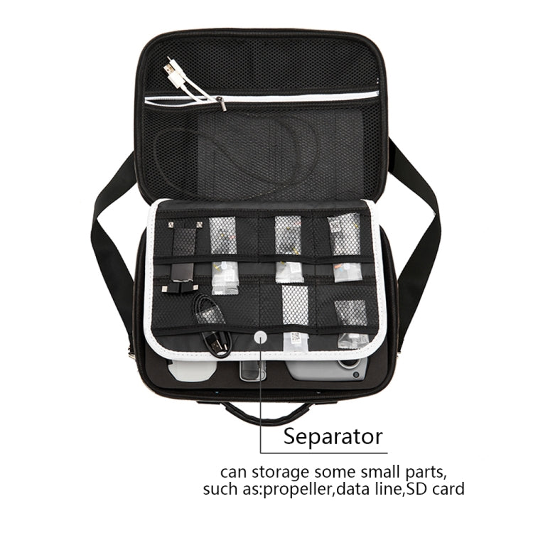 Cubierta de transporte de viaje Caja de la caja de la de un solo hombro portátil con separador de deflector para DJI Air 2S……
