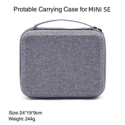 Bolsa de almacenamiento de estuche a prueba de golpes, tamaño: 24 x 19 x 9cm para DJI Mini SE (gris + forro negro) — imagen 2