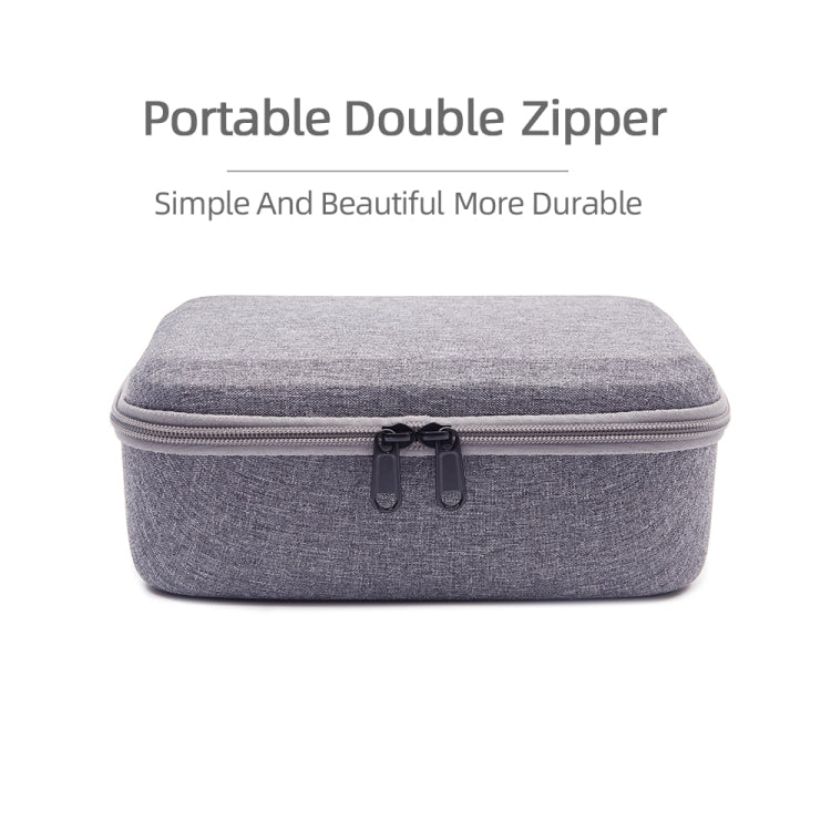 Bolsa de almacenamiento de estuche a prueba de golpes, tamaño: 24 x 19 x 9cm para DJI Mini SE (gris + forro rojo) — imagen 5